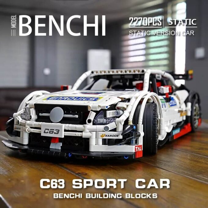 MouldKing 13075 1:8 AMG C63 DTM Racing Car - 2270pcs - Image 10