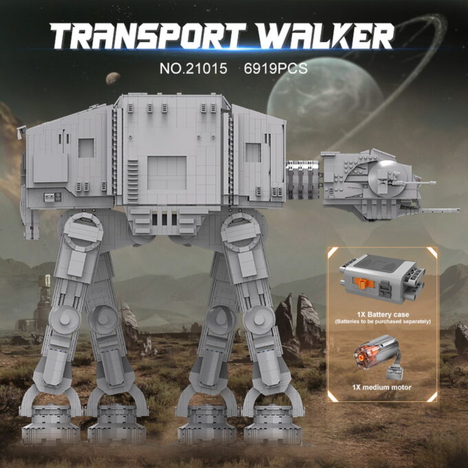 Mould King 21015 AT-AT Walker Terrain Armored Transport - 6919 PCS - Image 3