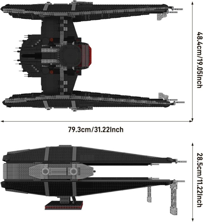 Mould King 21025 Kylo Ren's TIE Fighter - 3758 PCS - Image 6