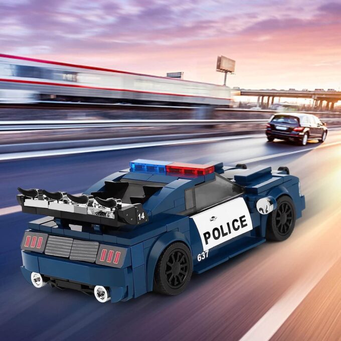 Mould King 27002 The Barricade Police Mini Sports Car - 356 PCS - Image 6