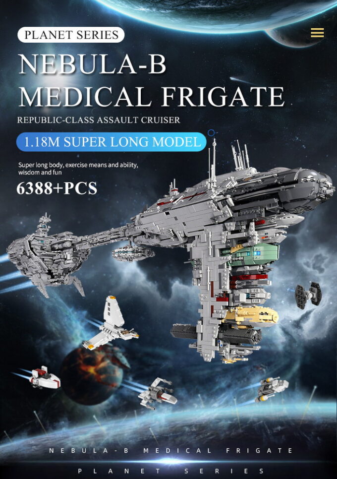 Mould King 21001 UCS Nebulon Model B Medical Frigate - 6388 PCS - Image 2