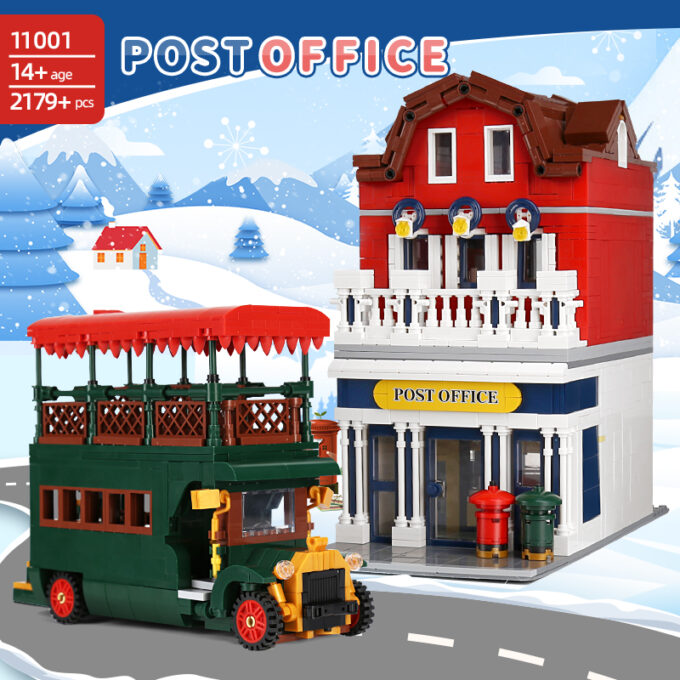 Mould King 11001 The MOC Christmas Post Office Set - Image 2