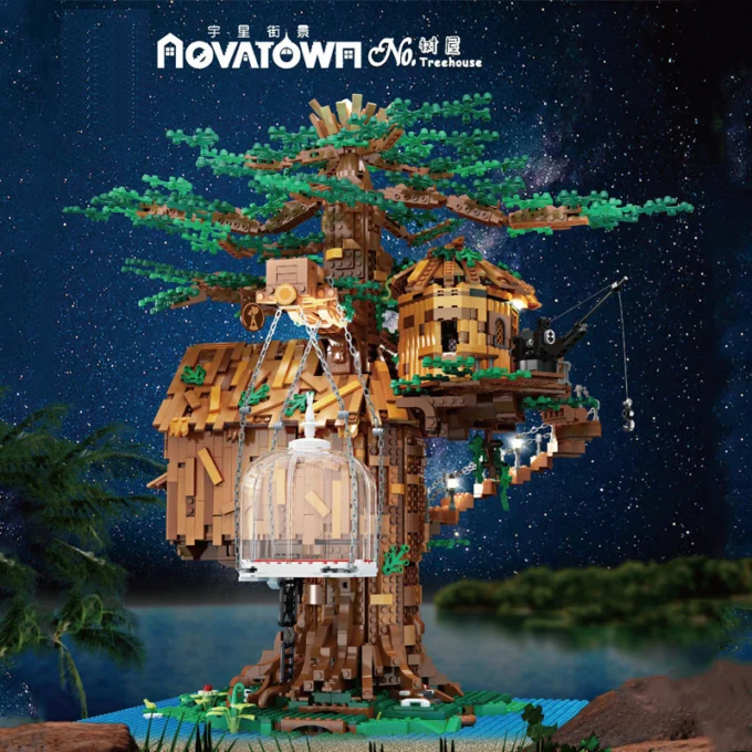 Mould King 16033 Treehouse with Lights